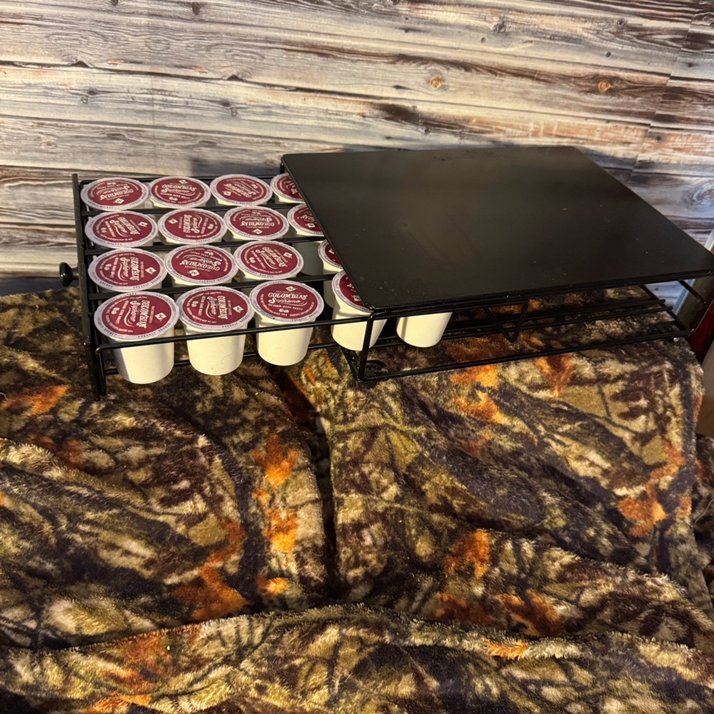 Elegant Black Coffee Pod Organizer